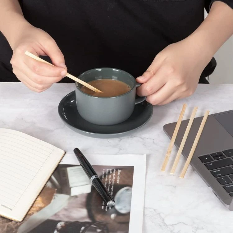 178mm Bamboo Stirrer Sticks Or Bamboo Coffee Stirrers